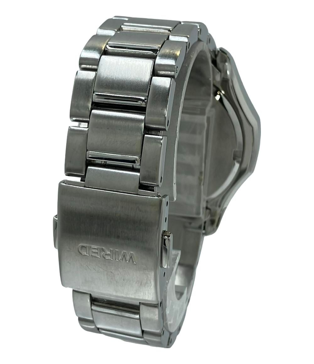 中古·Wiredワイアードクォーツメンズウォッチ腕時計 クロノグラフシルバー WIRED(ワイアード) ⁄ クォーツ腕時計⁄アナログ⁄ステンレス⁄VD57-KMD0