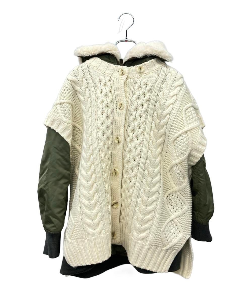 グレースクラス ニットコンビミリタリージャケット 2way レディース SIZE 36 GRACE Class