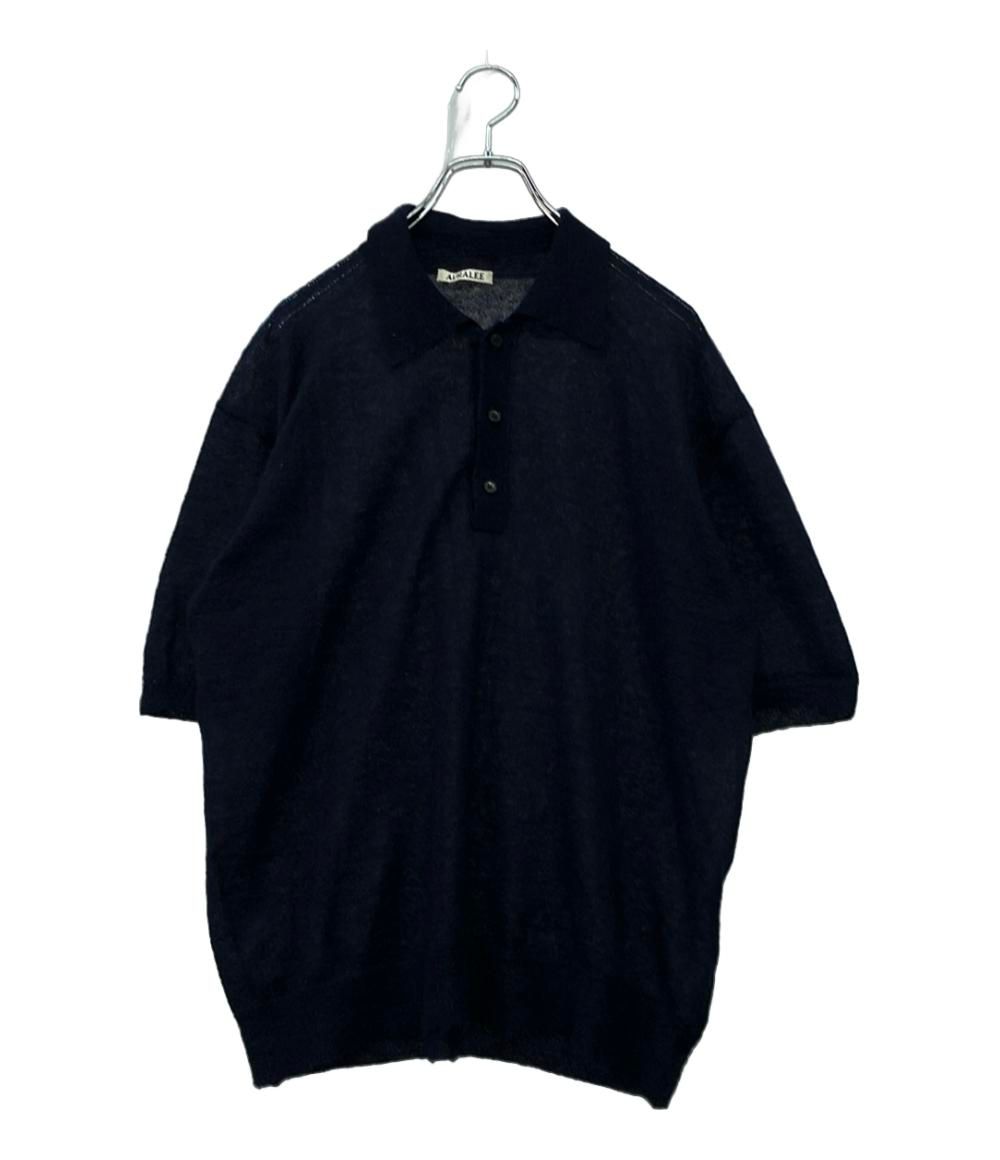 オーラリー 半袖ポロシャツ MOHAIR SHEER KNIT A25SP03FG メンズ SIZE 3 L AURALEE