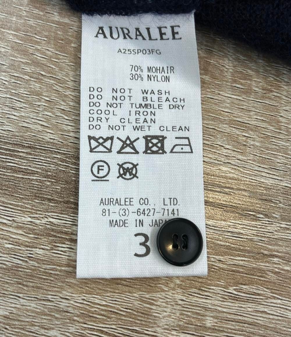 オーラリー 半袖ポロシャツ MOHAIR SHEER KNIT メンズ SIZE 3 L AURALEE