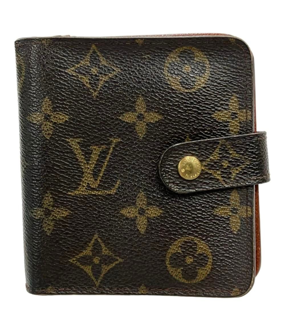 ルイ ヴィトン 二つ折り財布 モノグラム コンパクトジップ M61667 ユニセックス LOUIS VUITTON