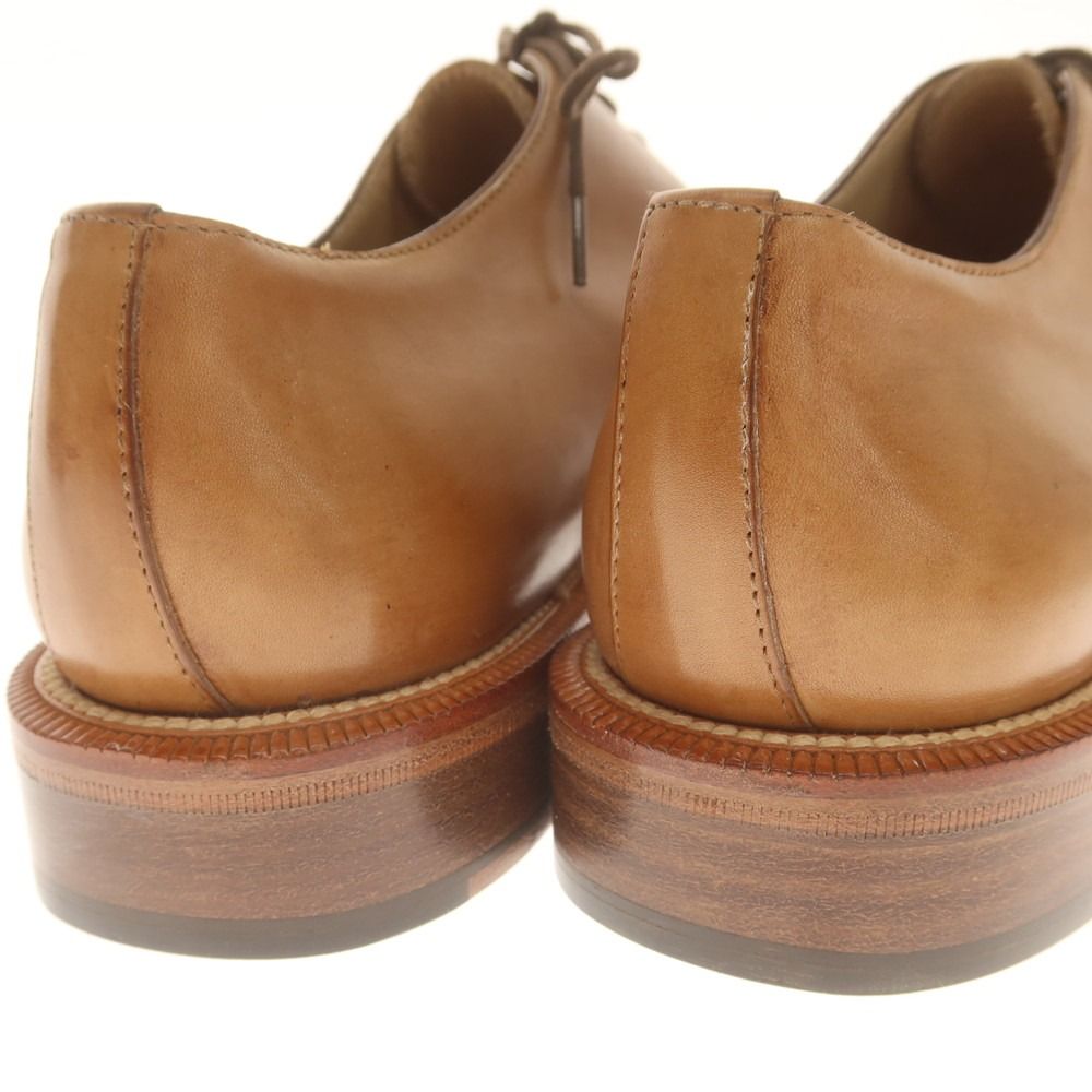 エルメネジルドゼニア Ermenegildo Zegna ナポリクチュール ホールカット ドレスシューズ ライトブラウン サイズ7 メンズ