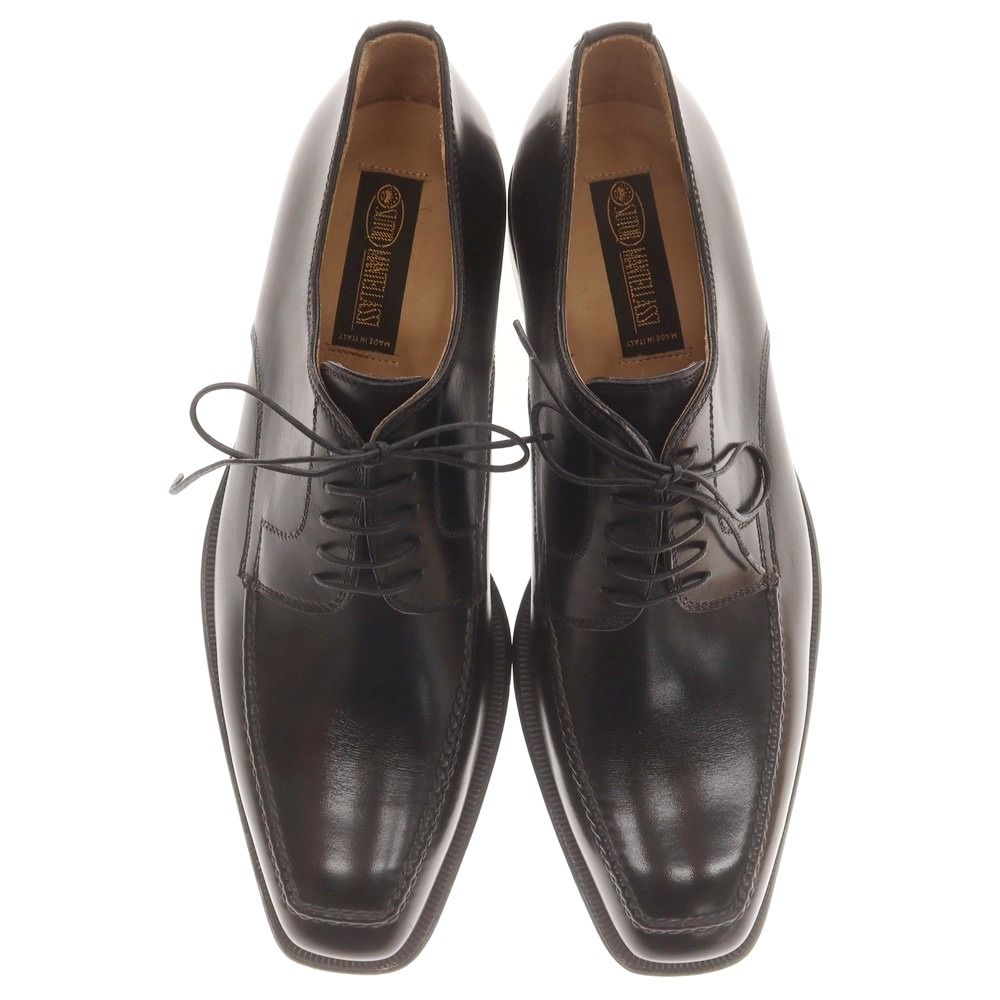 ストールマンテラッシ SUTOR Uチップ ドレスシューズ ブラック サイズ41 メンズ