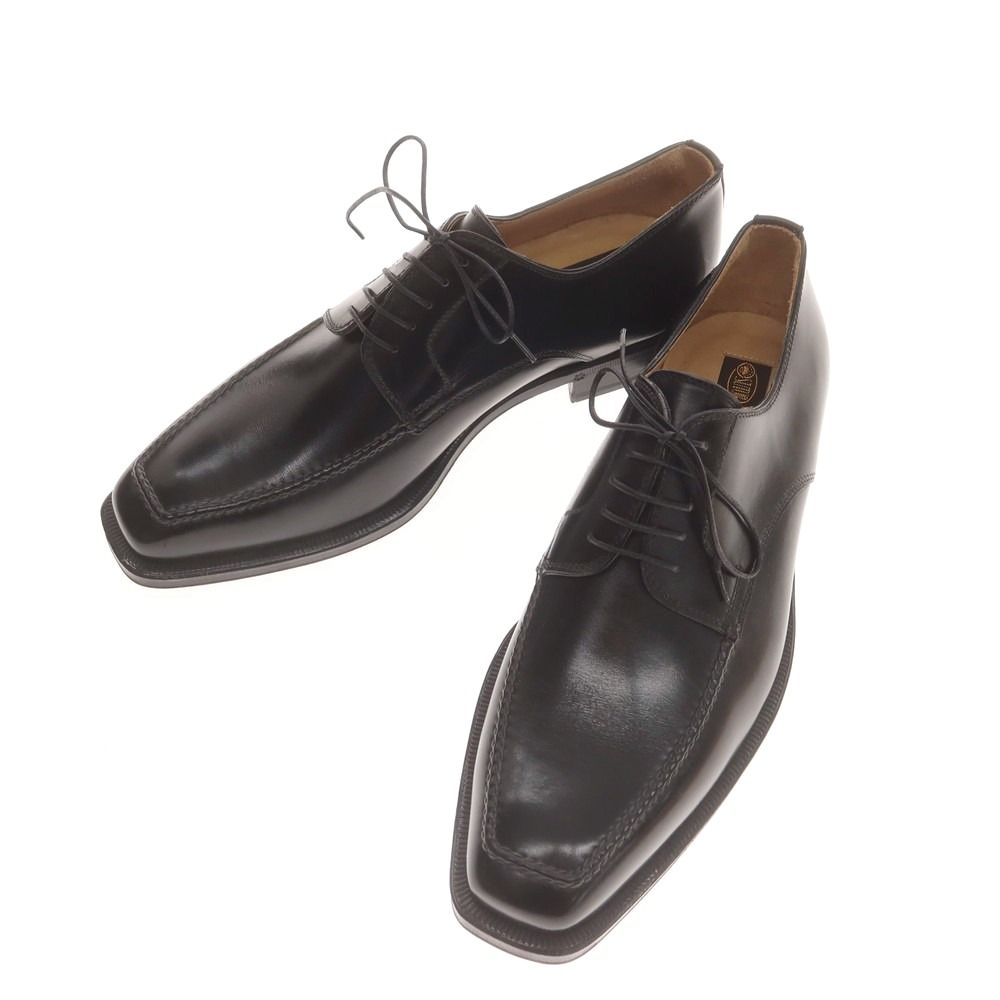 ストールマンテラッシ SUTOR MANTELLASSI Uチップ ドレスシューズ ブラック サイズ41 メンズ