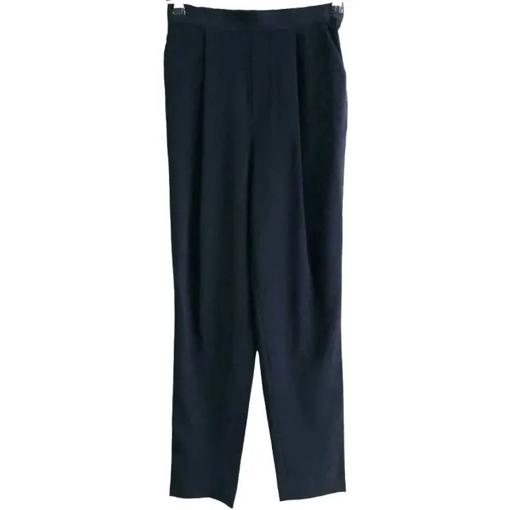 ENFOLD エンフォルド ラウンドヘムプルオーバー ゴムジョッパーズパンツ 半袖 パンツ セットアップ 38 ネイビー 濃紺