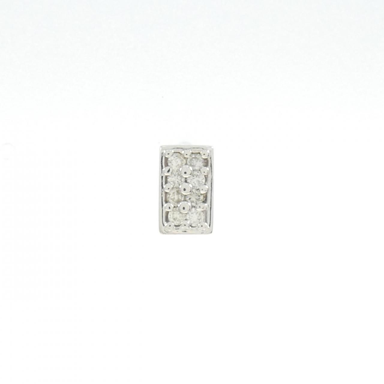 K18WG ダイヤモンド ピアス 0.10CT 片耳 【公式通販】