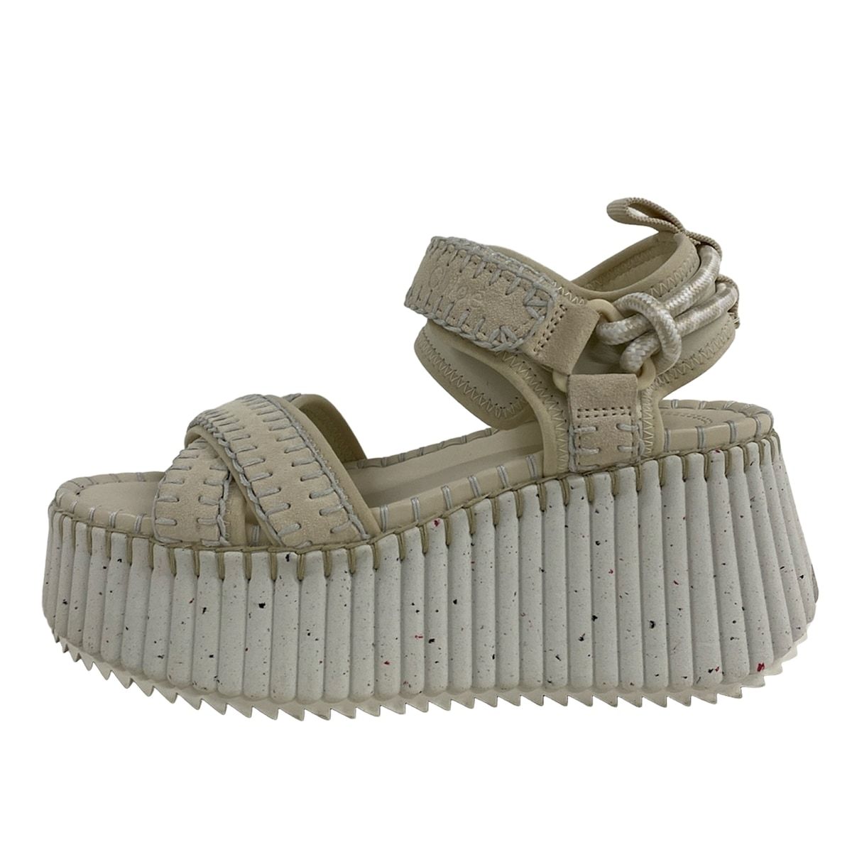 Chloe クロエ サンダル 35 レディース - 白 プラットホームソール