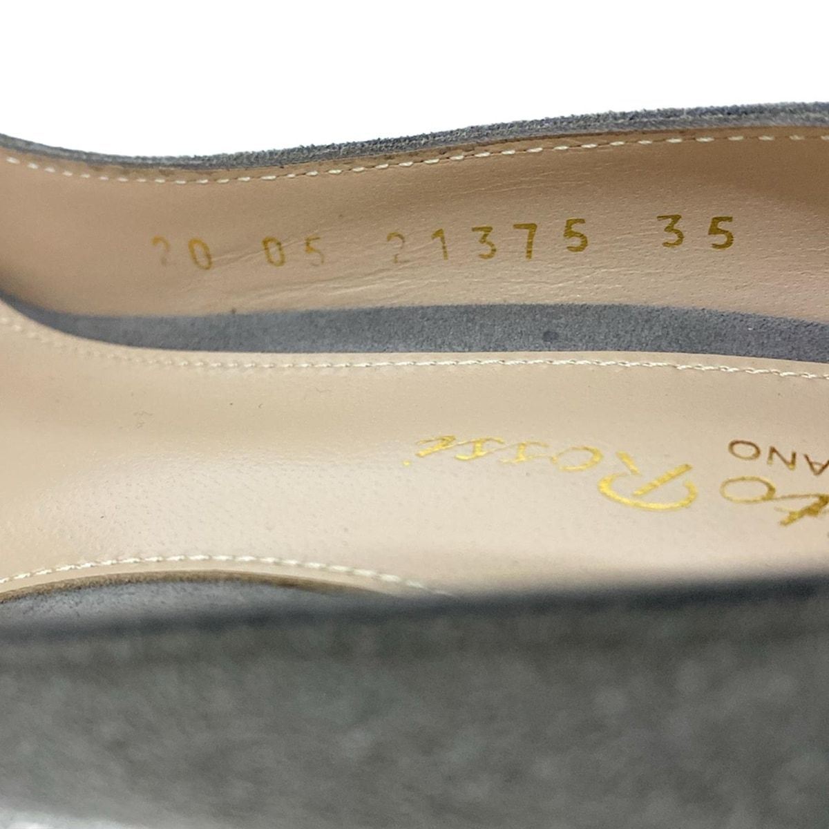  Gianvito Rossi ジャンヴィト ロッシ パンプス 35 レディース - グレー アウトソール張替済 ハイヒール パンプス パンプス