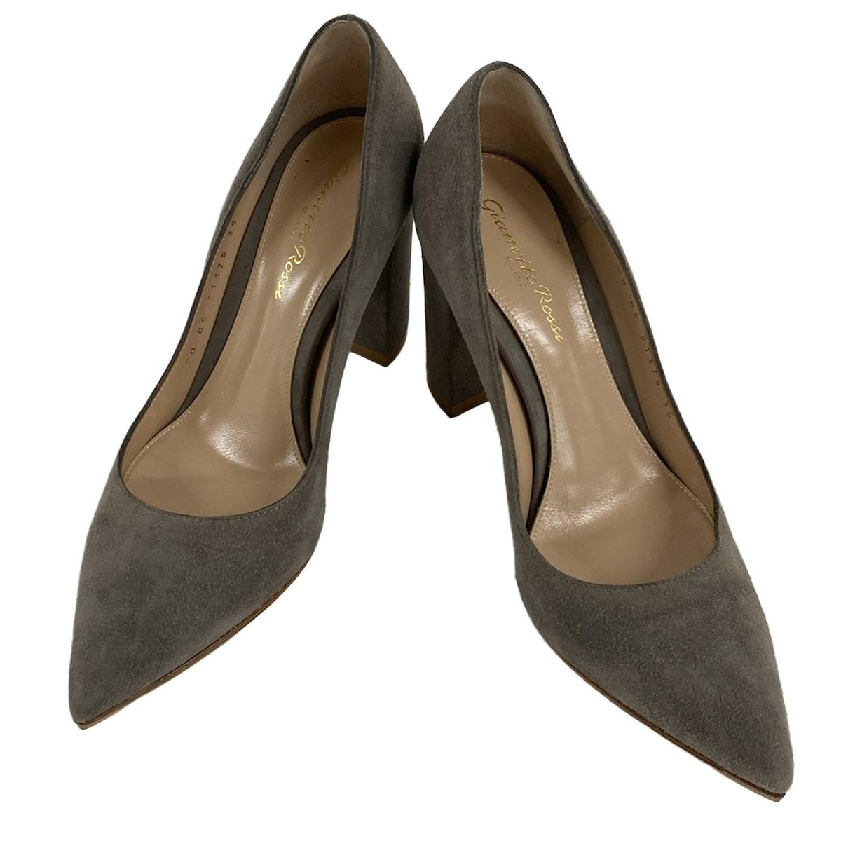 Gianvito Rossi ジャンヴィト ロッシ パンプス 35 レディース - グレー アウトソール張替済