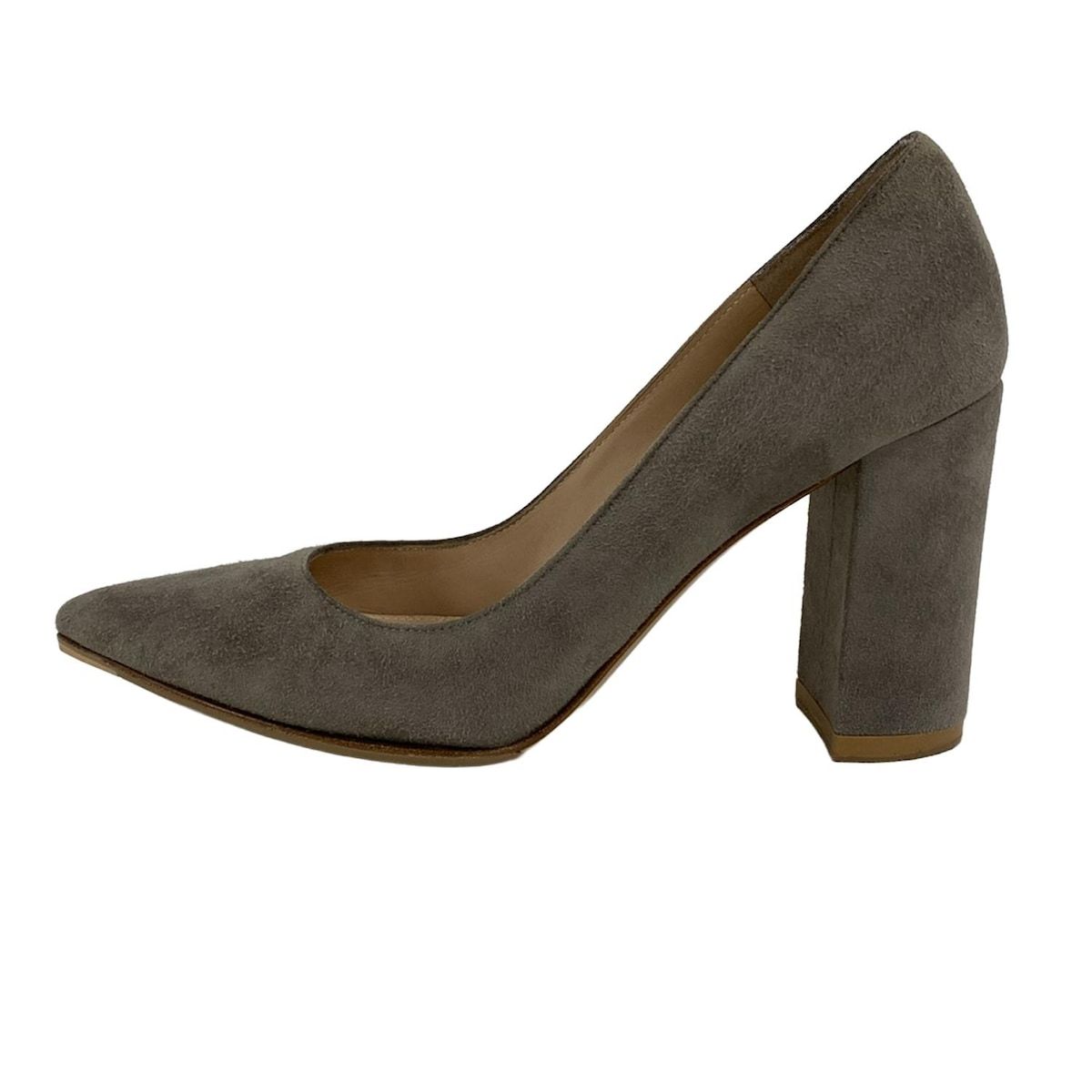 Gianvito Rossi ジャンヴィト ロッシ パンプス 35 レディース - グレー アウトソール張替済