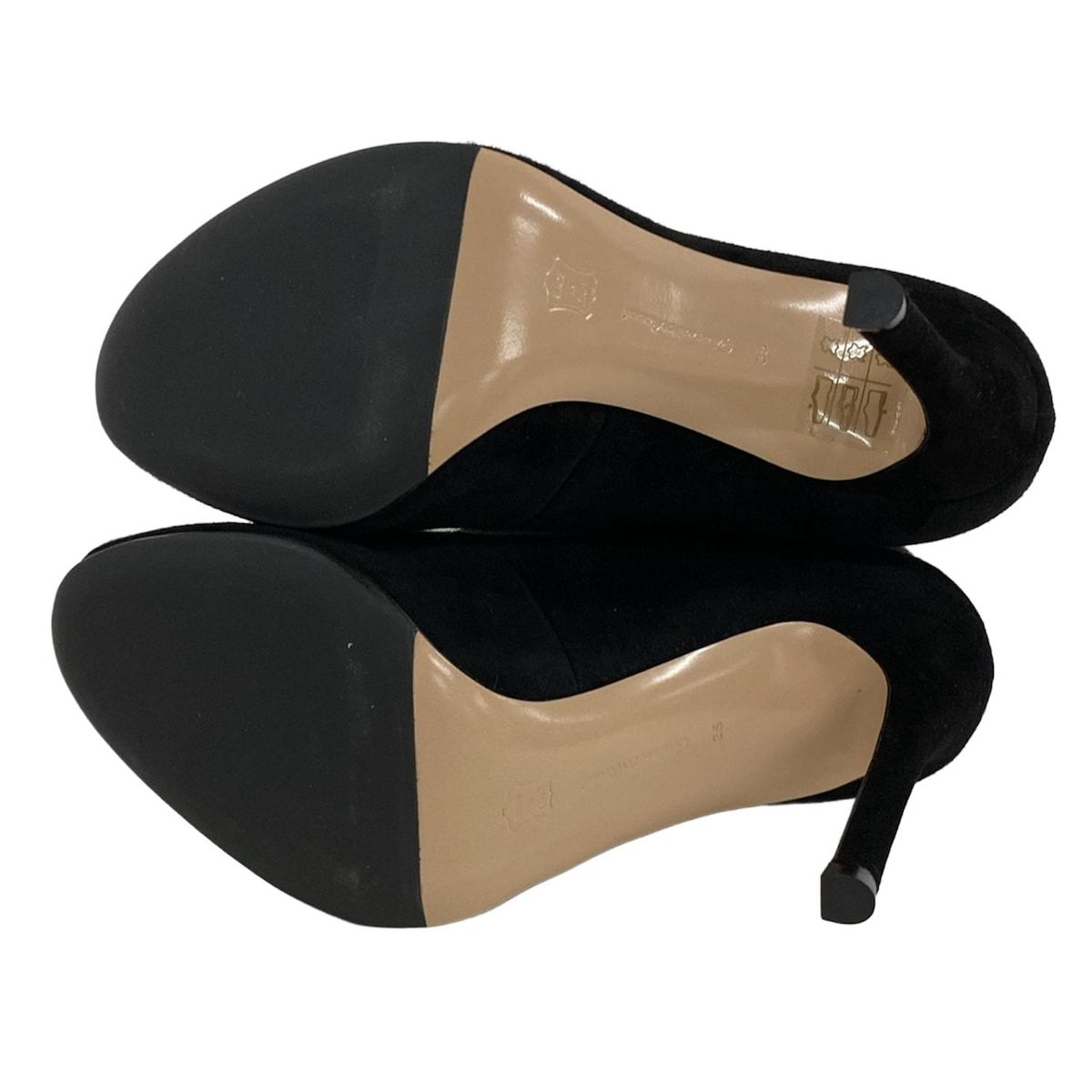  Gianvito Rossi ジャンヴィト ロッシ パンプス 35 レディース - 黒 オープントゥ ハイヒール パンプス パンプス