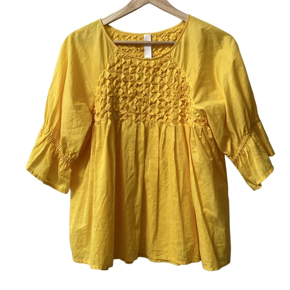 Merlette マーレット 七分袖カットソー サイズXS レディース - イエロー