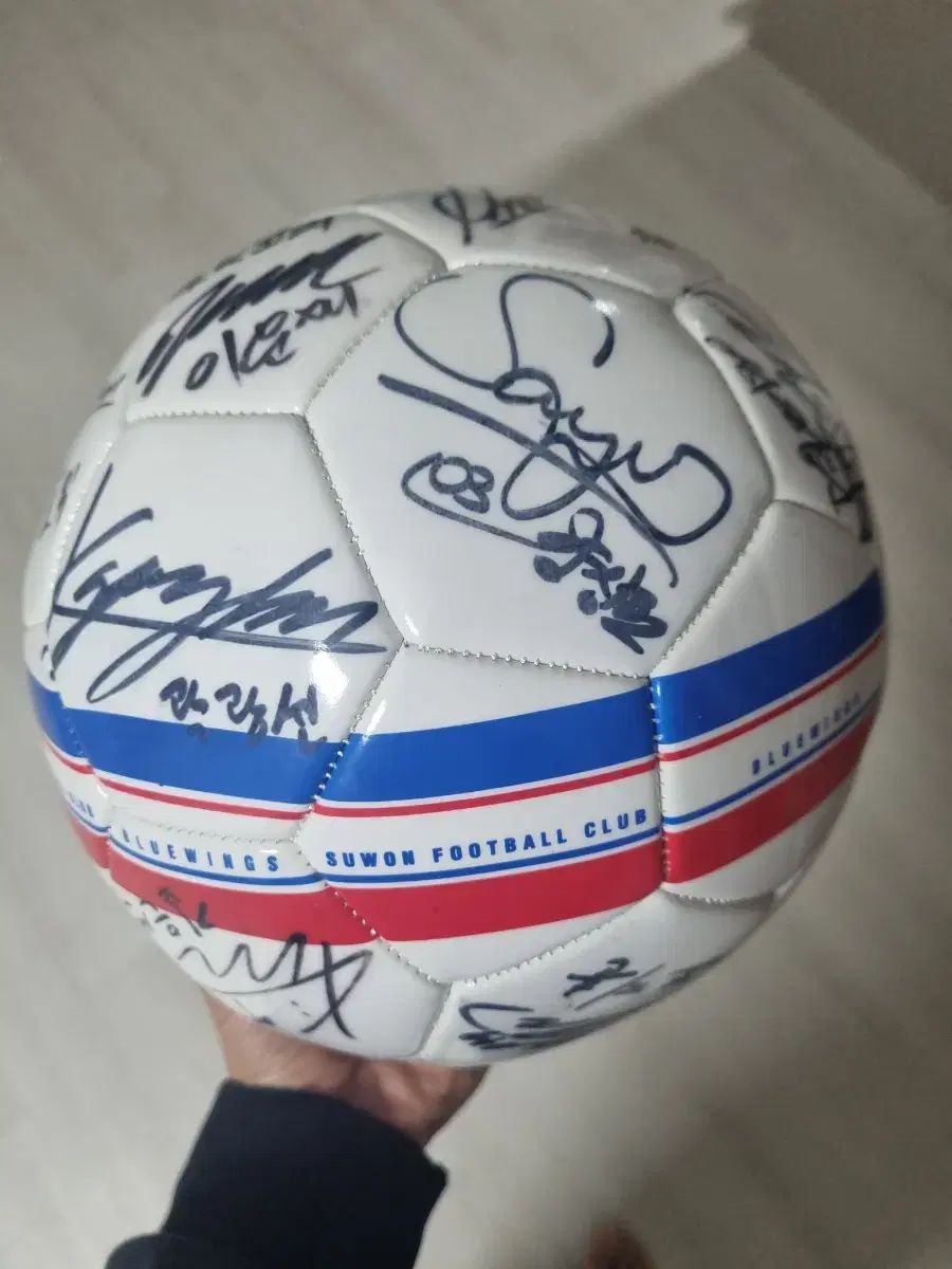 水原三星ブルーウィングス サイン入りボール LLC-HASEGAWATOSO_COM
