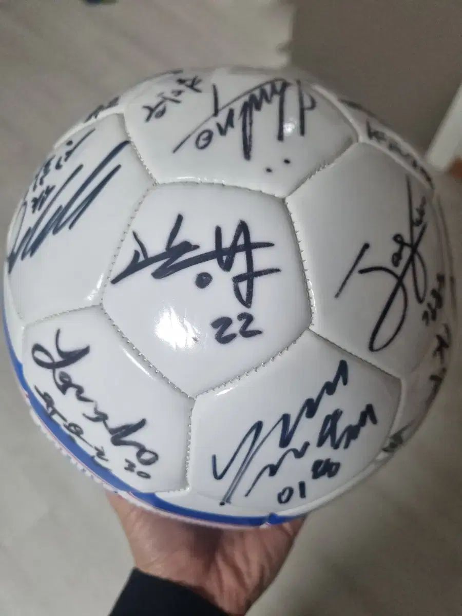 水原三星ブルーウィングス サイン入りボール