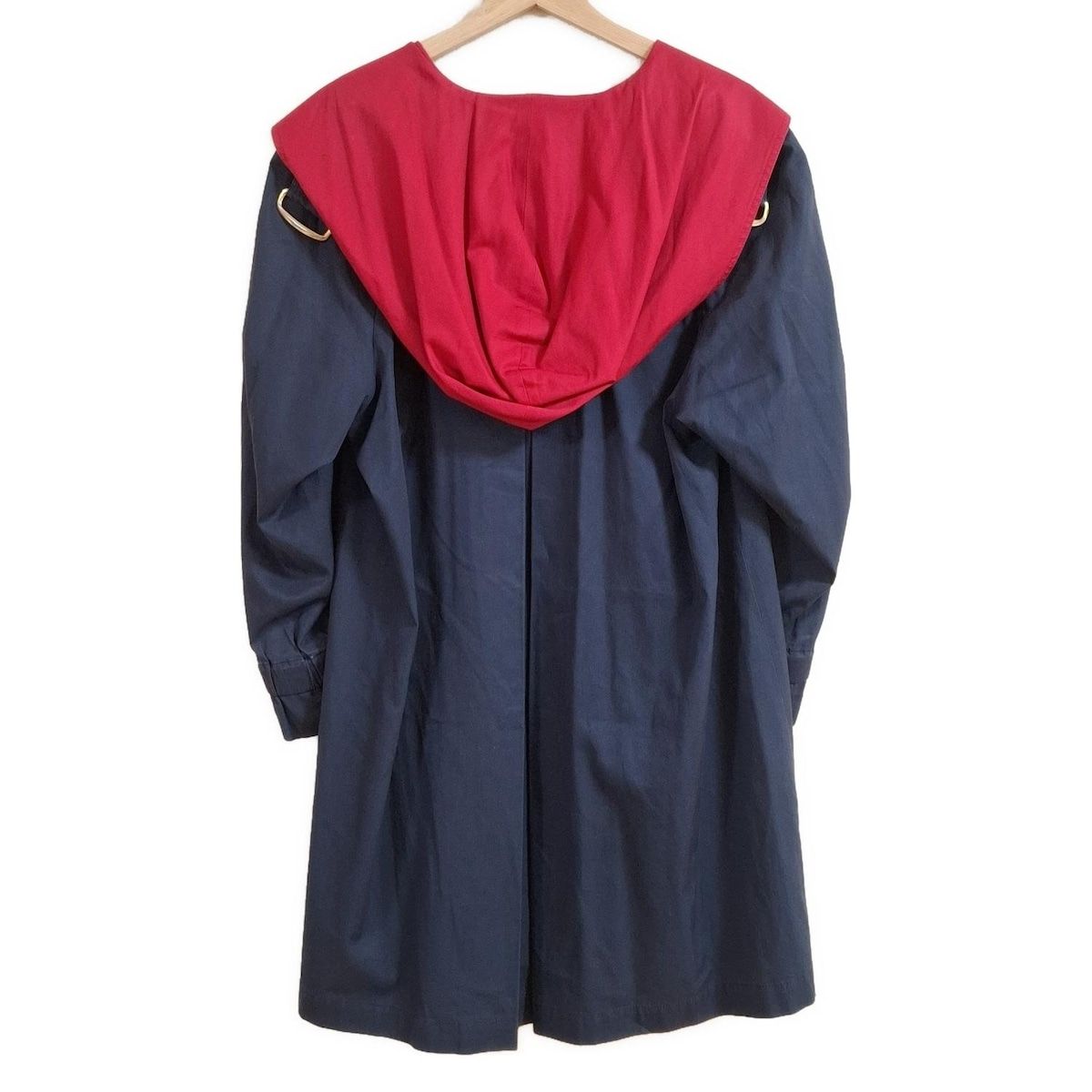 Leilian レリアン コート サイズ9 M レディース - ダークネイビー×レッド 長袖 春 秋
