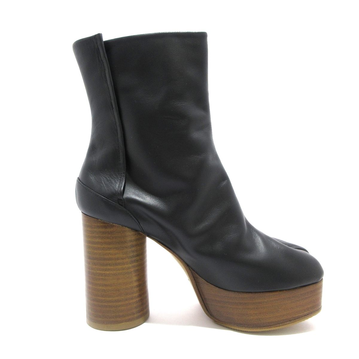 Maison Margiela メゾンマルジェラ ショートブーツ 35 1 2 レディース - 黒 タビ アウトソール張替済 2019年 レザー