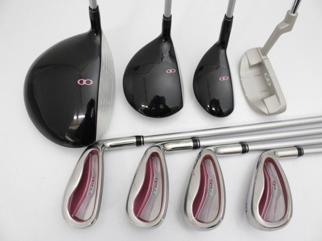 ツルヤ オンレッド OnreD PEAKY レディース 8本セット キャディバッグ付 オリジナルカーボン L 4352