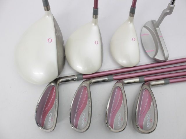 IGNIO イグニオ EL レディース 8本セット アディダス キャディバッグ付 オリジナルカーボン L 4291