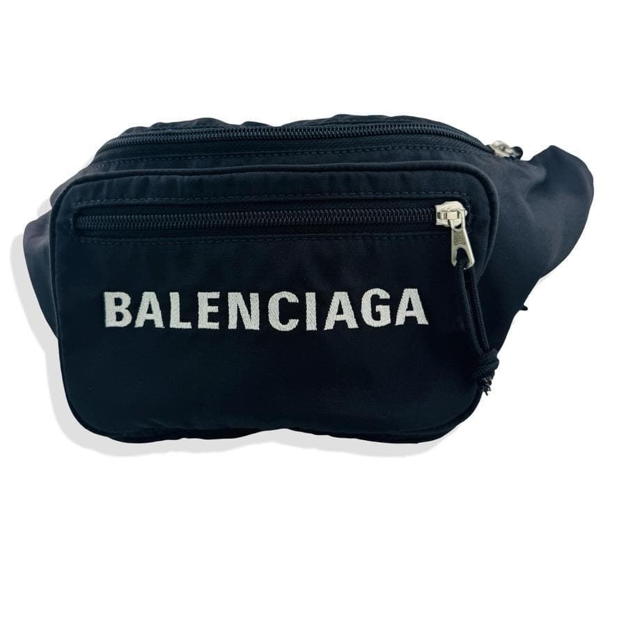 バレンシアガ 533009 ロゴ刺繍ナイロンウエストバッグ メンズ 男女兼用