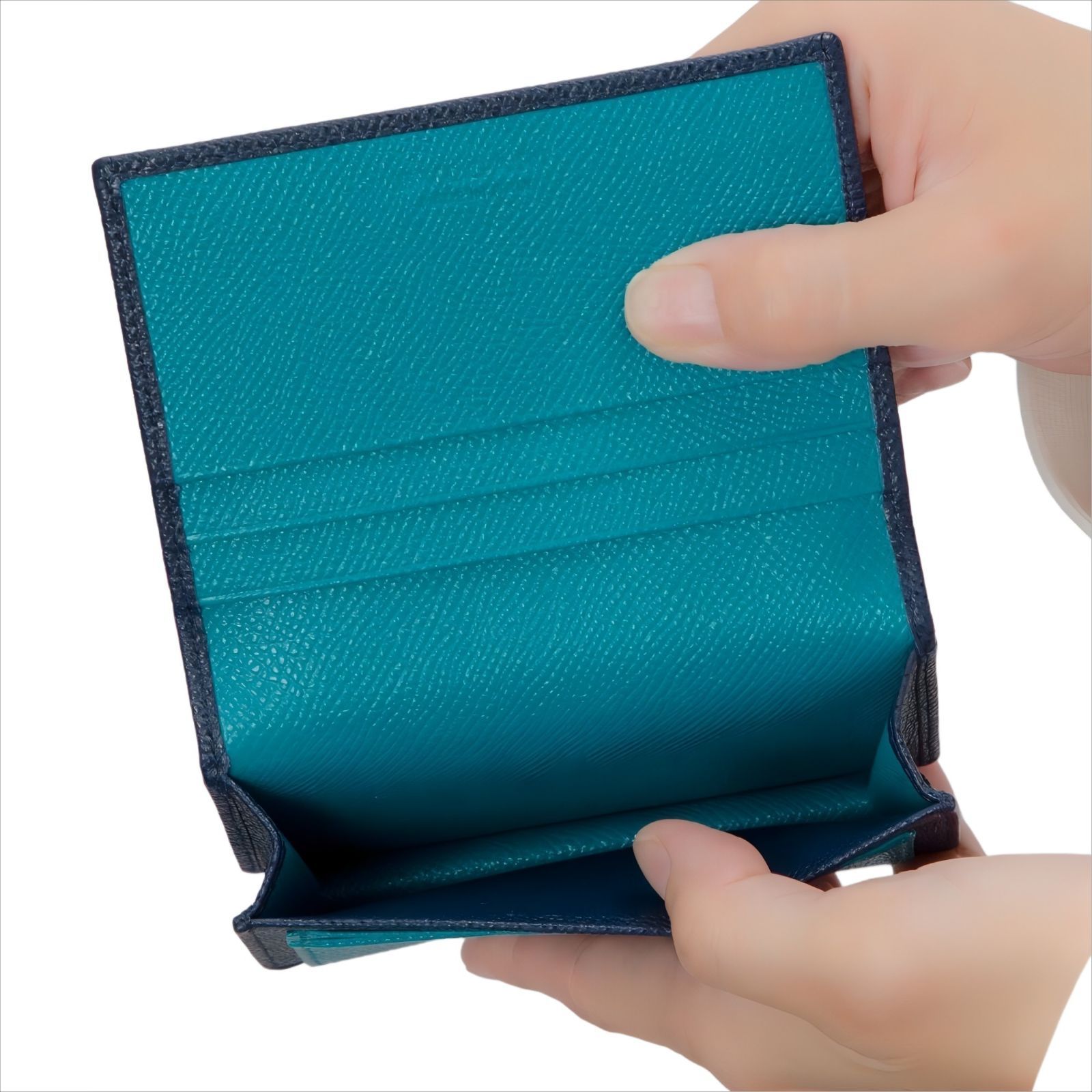 ブルガリ BVLGARI カードケース BB MAN ブルガリブルガリマン メンズ GRAIN BLU MEDIUM デニムサファイアブルー トロピカルターコイズブルー おしゃれ ブランド 記念 プレゼント ギフト