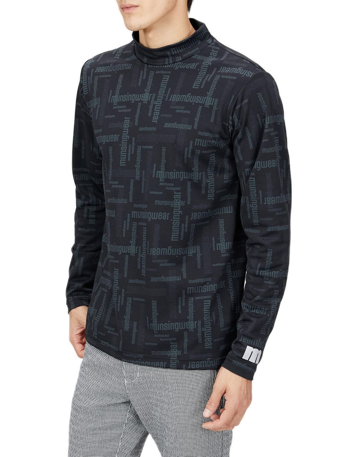 マンシングウェア 22年秋冬モデル ゴルフ 長袖シャツ ENVOY ハイネック 蓄熱保温 メンズ