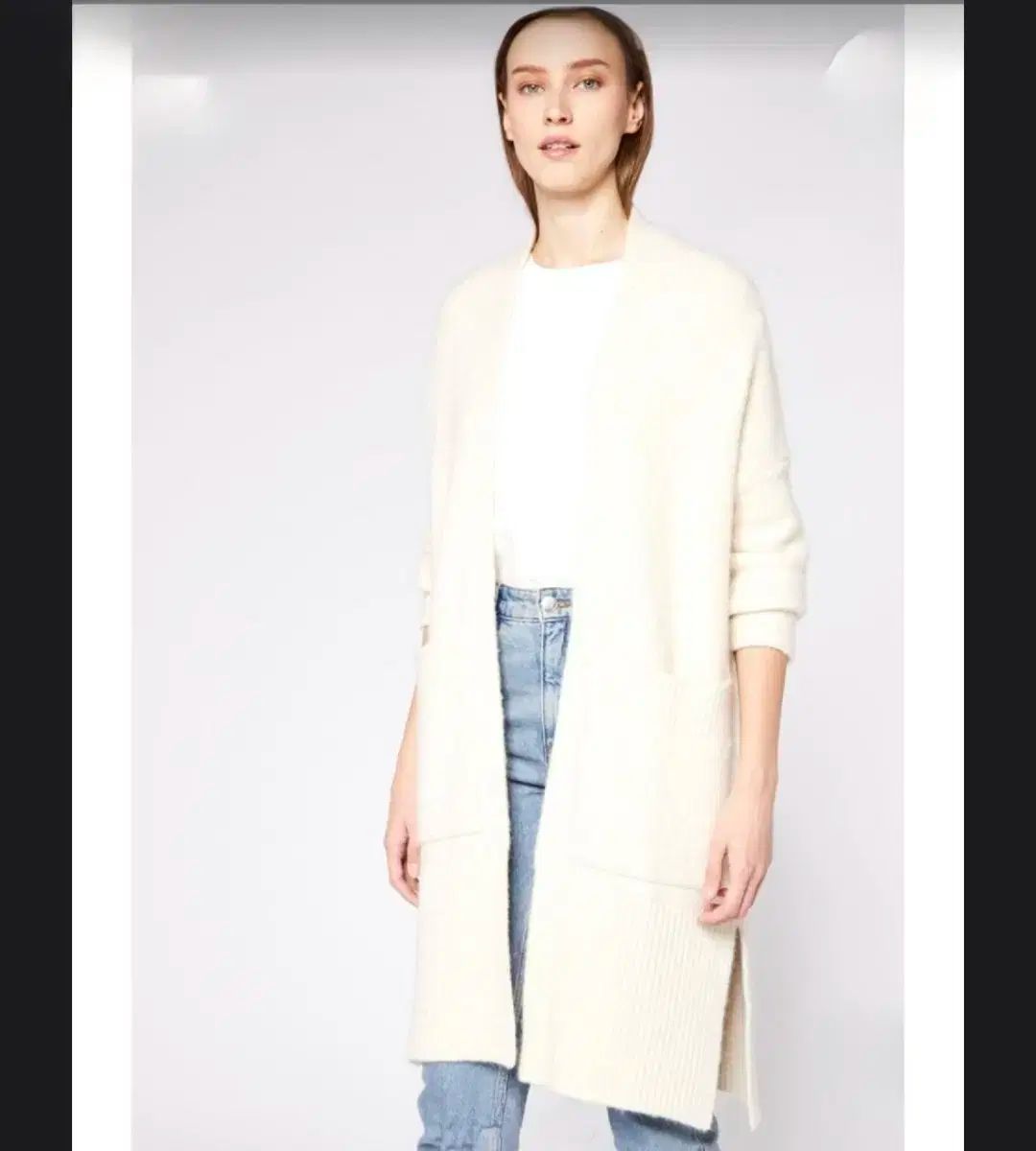 maje マージュ アルパカ ブレンド カーディガン ロング丈