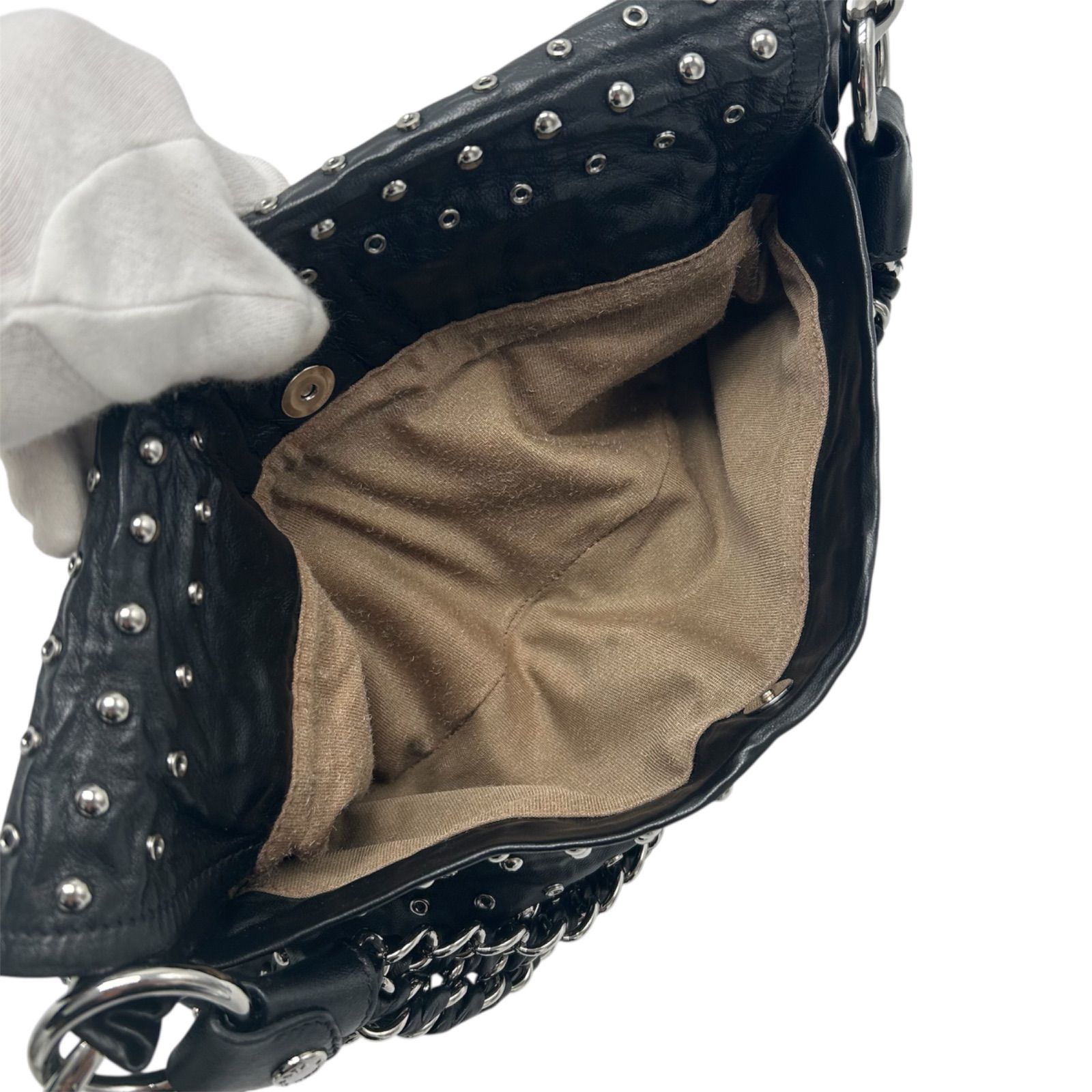 レザー ブラック