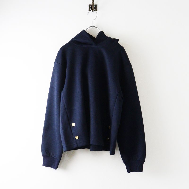 ブルーレーベル、ネイビー フード付きパーカー 40 ブルーレーベル BLUELABEL CRESTBRIDGE ハイゲージダブルエアーフード