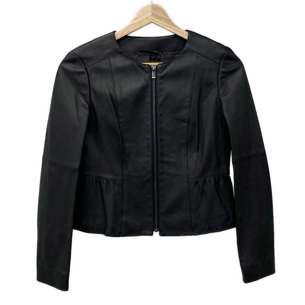 ANAYI アナイ ライダースジャケット サイズ34 S レディース - 黒 長袖 ジップアップ 春 秋