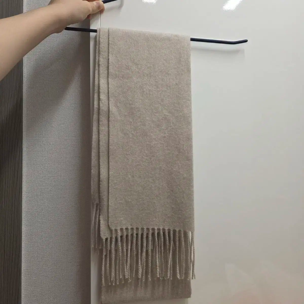 ジルスチュアート ベージュ色 ピュア カシミア マフラー