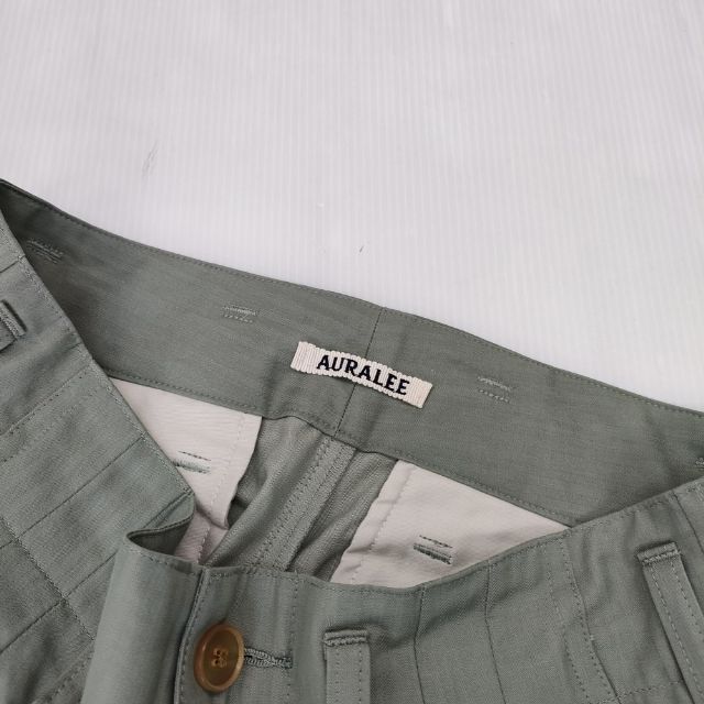 AURALEE WASHED FINX HERRINGBONE SLACKS 定価37400円 A22SP03FH