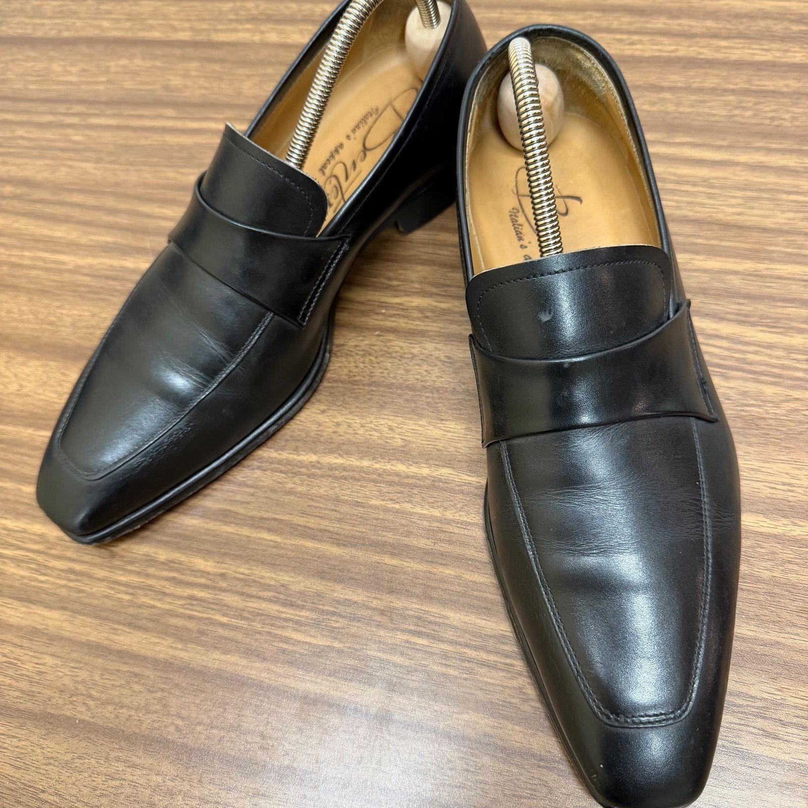 BENTER ローファー レザー 革靴 サイズ39 ブラック 黒 メンズ