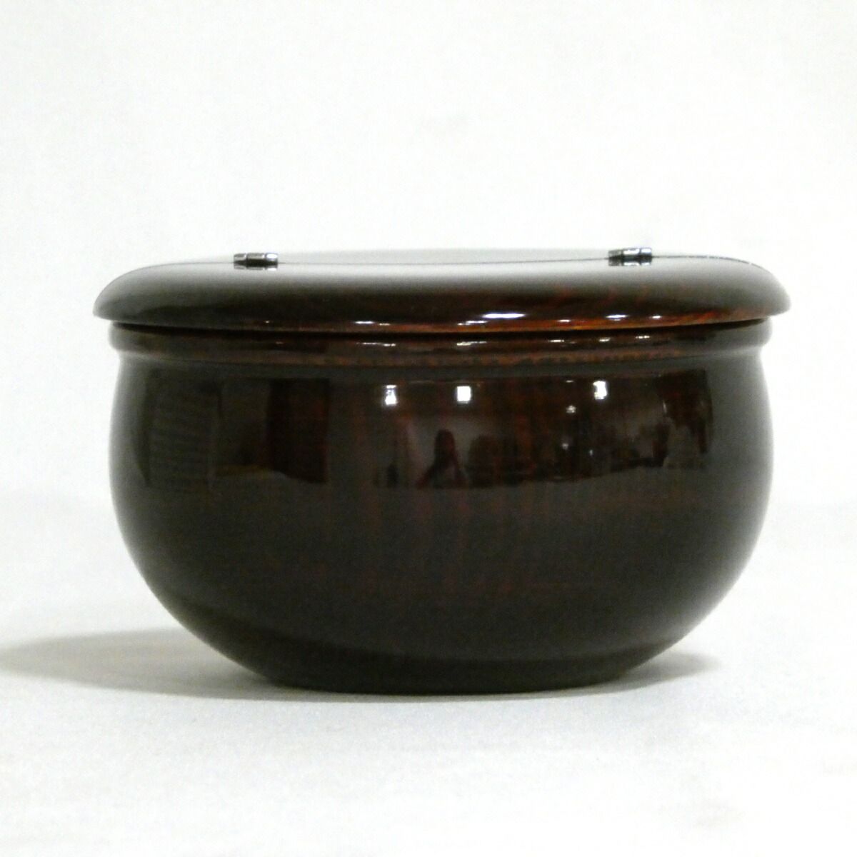 茶道具 山中塗 道場宗廣作 淡々斎好 三友棗 共箱 M S214 道場宗廣作 真