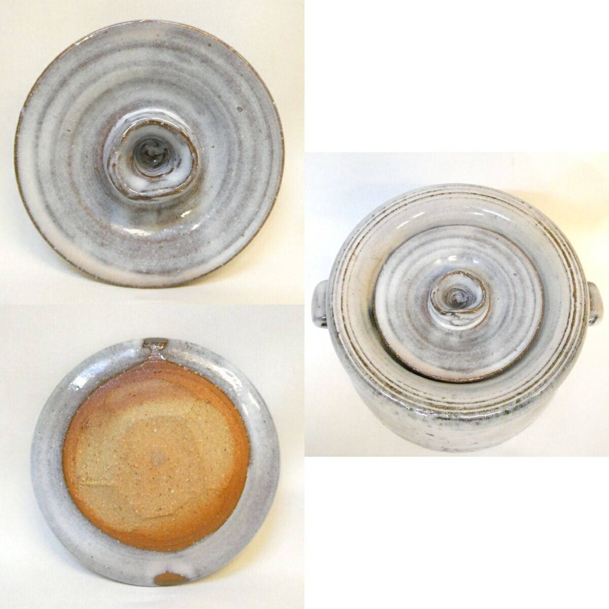 十一月の特売品 県無形文化財 岡田裕作 萩 灰被 水指 塗蓋添え 萩焼 茶道具 WWW_IBETON_RU