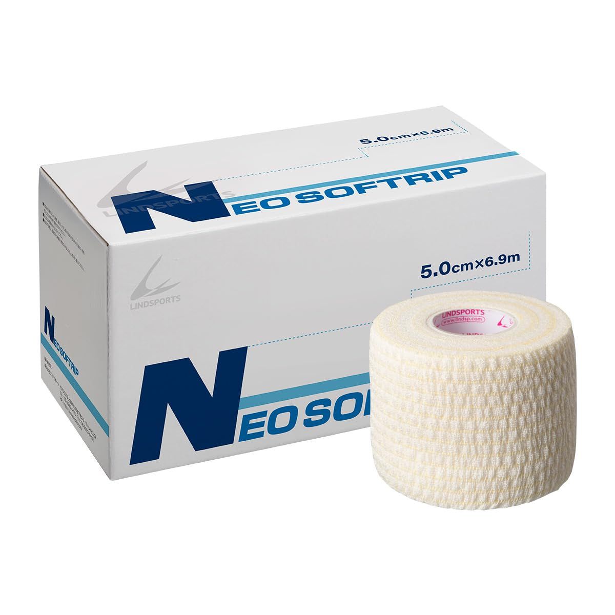LINDSPORTS NEOソフトリップ ソフト伸縮テープ スポーツ テーピングテープ 幅50mm×6.9mm 1箱24本入