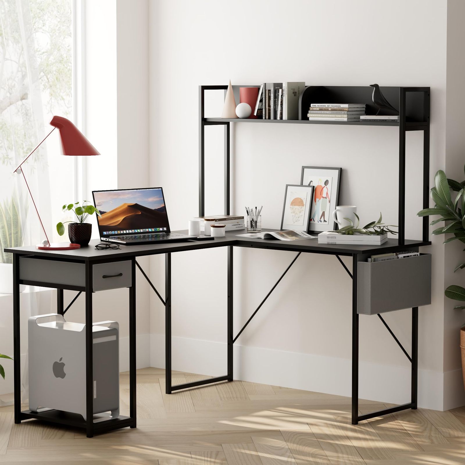 パソコンデスク ラック付き