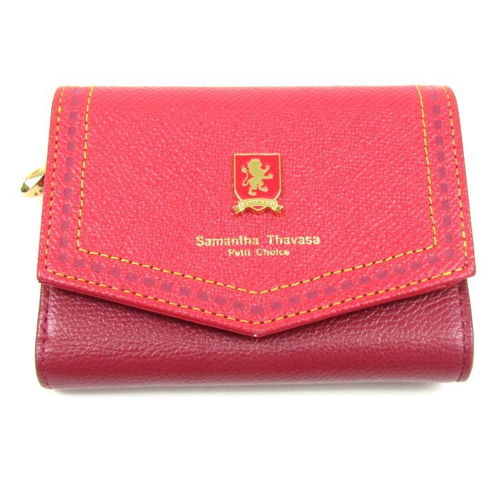 サマンサタバサプチチョイス ハリーポッター コラボ 三つ折り財布 ウォレット ブランド レディース レッド Samantha Thavasa