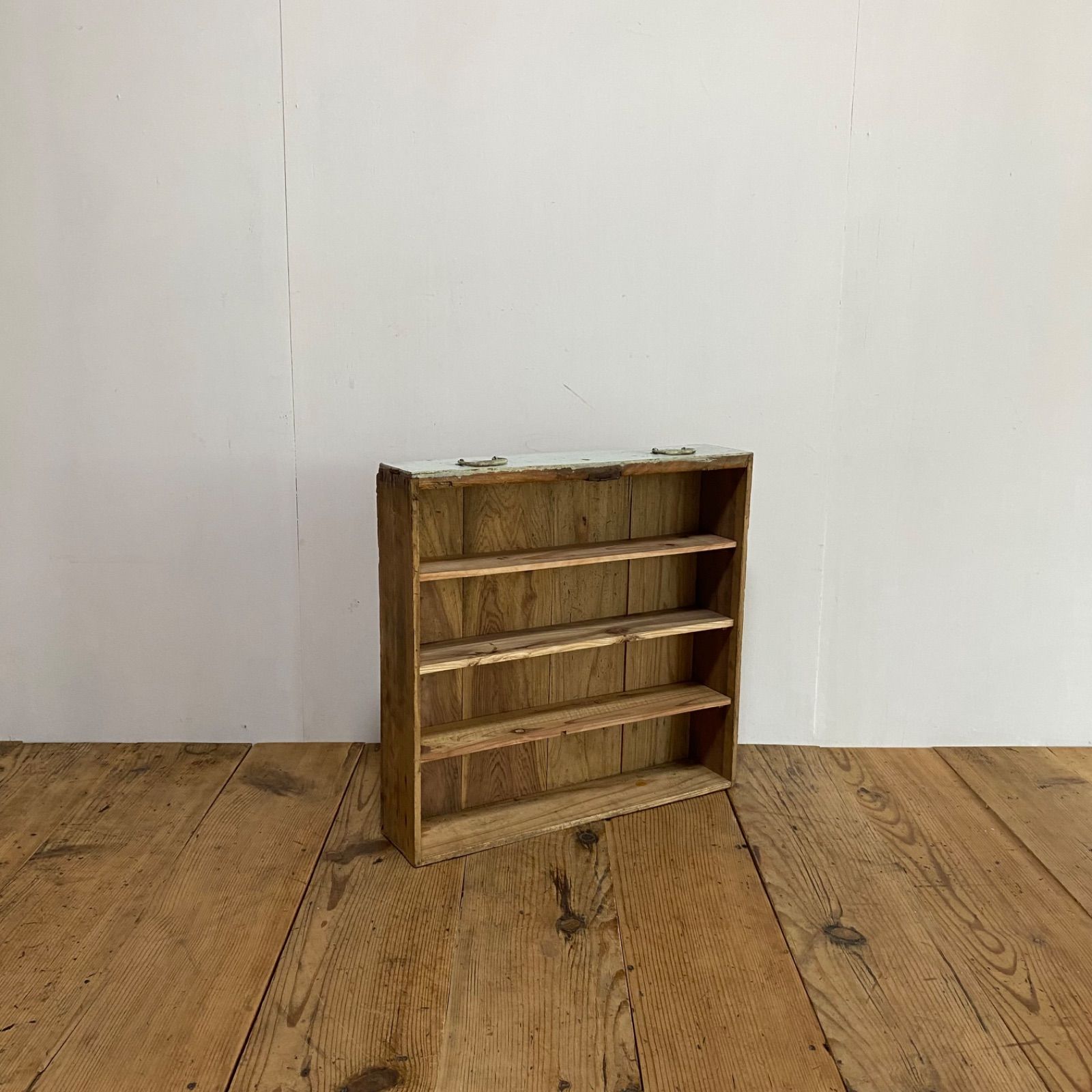 アンティーク オープンラック 棚 キッチン収納 無垢材 z935