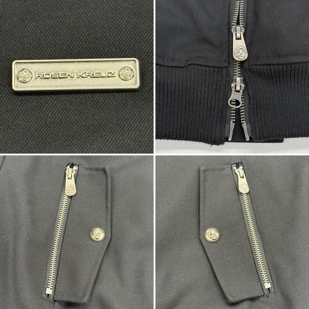 【Rosen Kreuz】cropped collar blouson ROSEN KREUZ Cropped Collar Blouson サイズ2 133114 ローゼンクロイツ