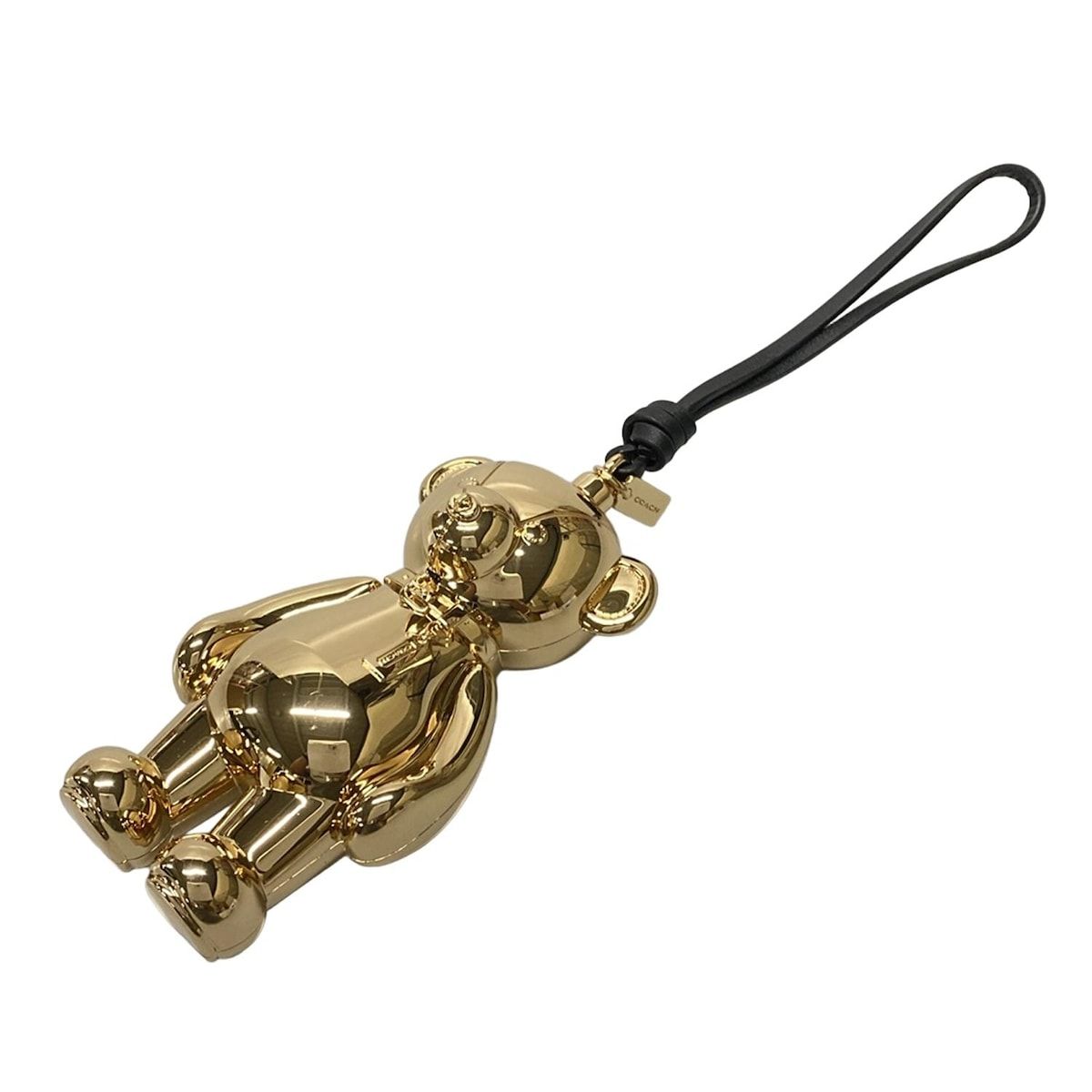 COACH コーチ 小物 - ゴールド×黒 オーナメント クマ レザー