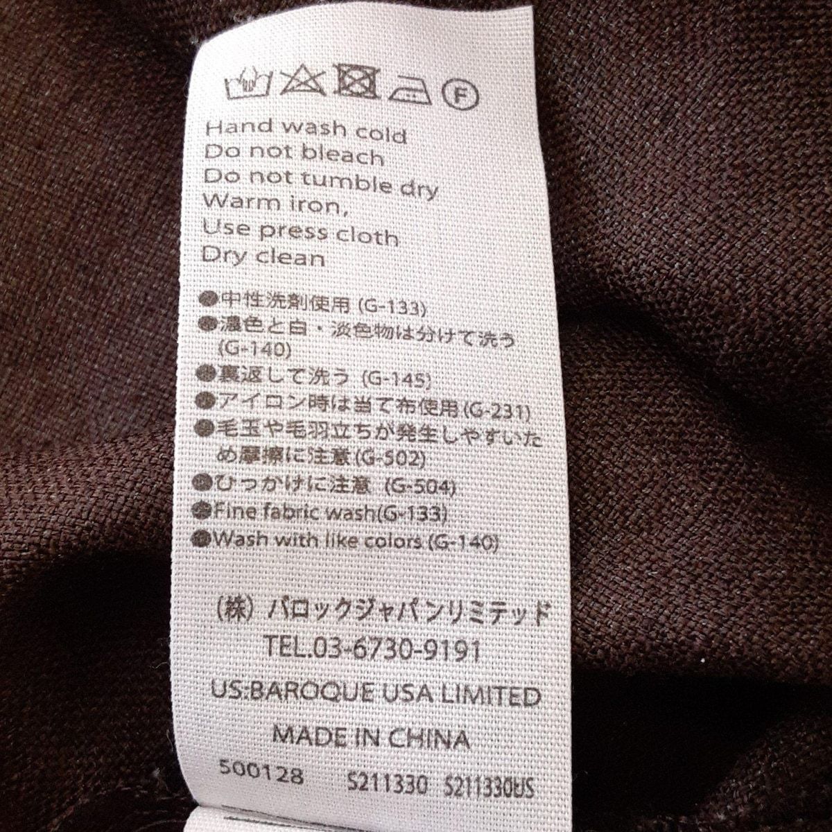  ENFOLD エンフォルド 七分袖シャツブラウス サイズ38 M レディース - ダークブラウン 五分袖 七分袖 シャツ ブラウス