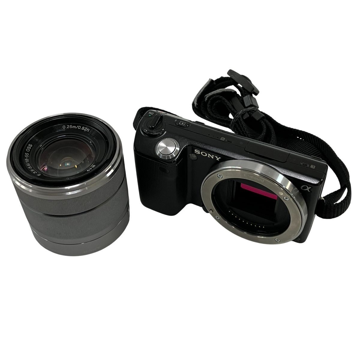SONY α NEX-5N E 3.5-5.6 18-55 OSS ミラーレス 一眼 デジタルカメラ HVL-F7S ライトセット ソニー ジャンク H10570871