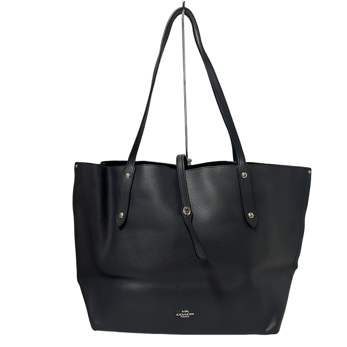 COACH コーチ トートバッグ - 58849 ダークネイビー レザー