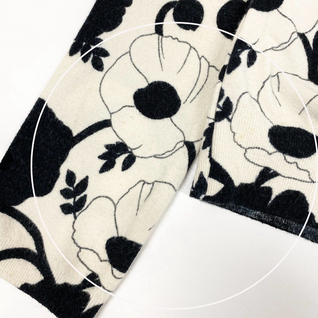 31k2 Blumarine ブルマリン イタリア製 長袖ニットカーディガン 花柄