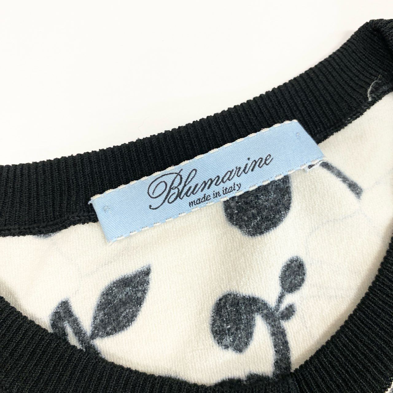 31k2 Blumarine ブルマリン イタリア製 長袖ニットカーディガン 花柄