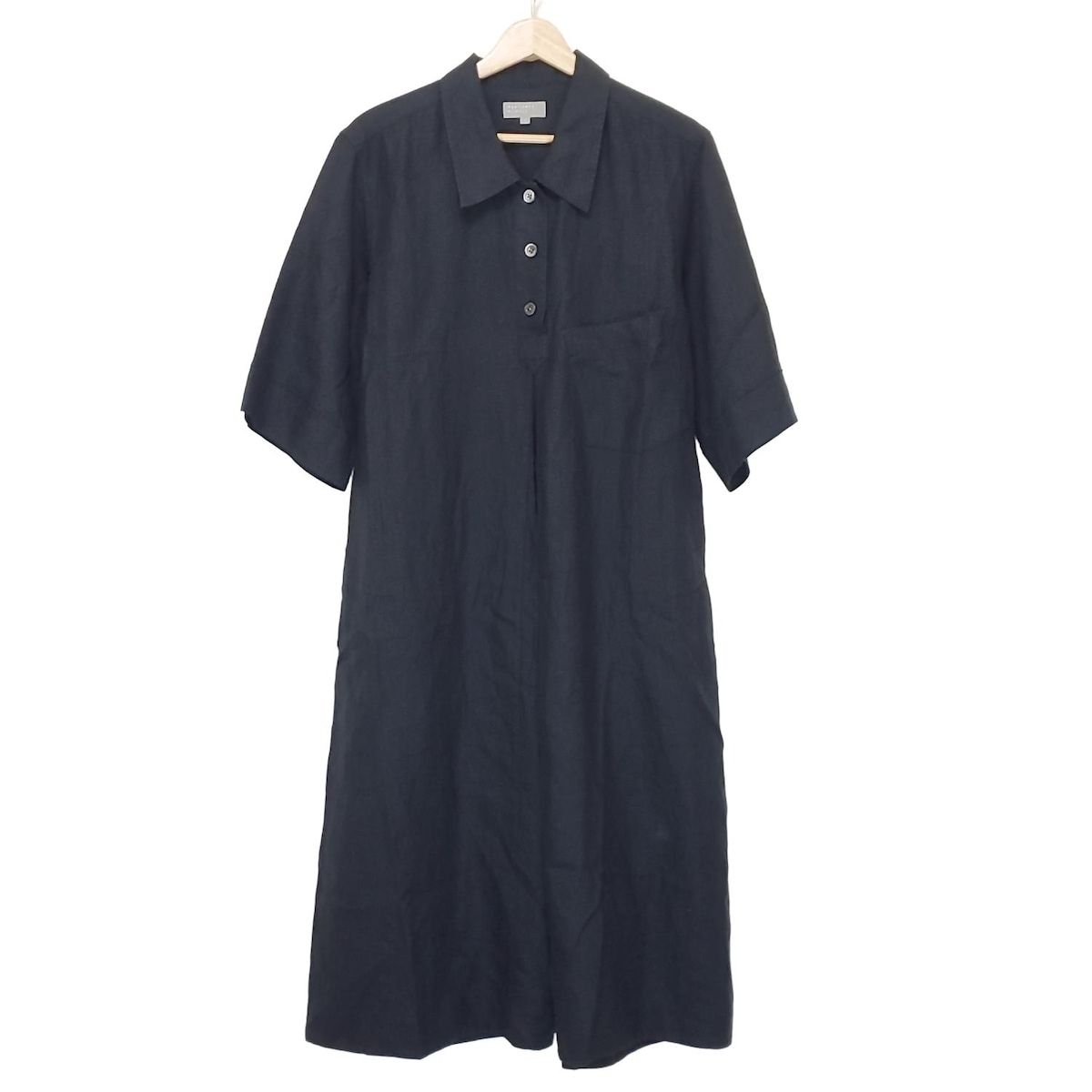 MargaretHowell マーガレットハウエル ワンピース サイズ2 M レディース - 黒 レギュラー 半袖 マキシ丈