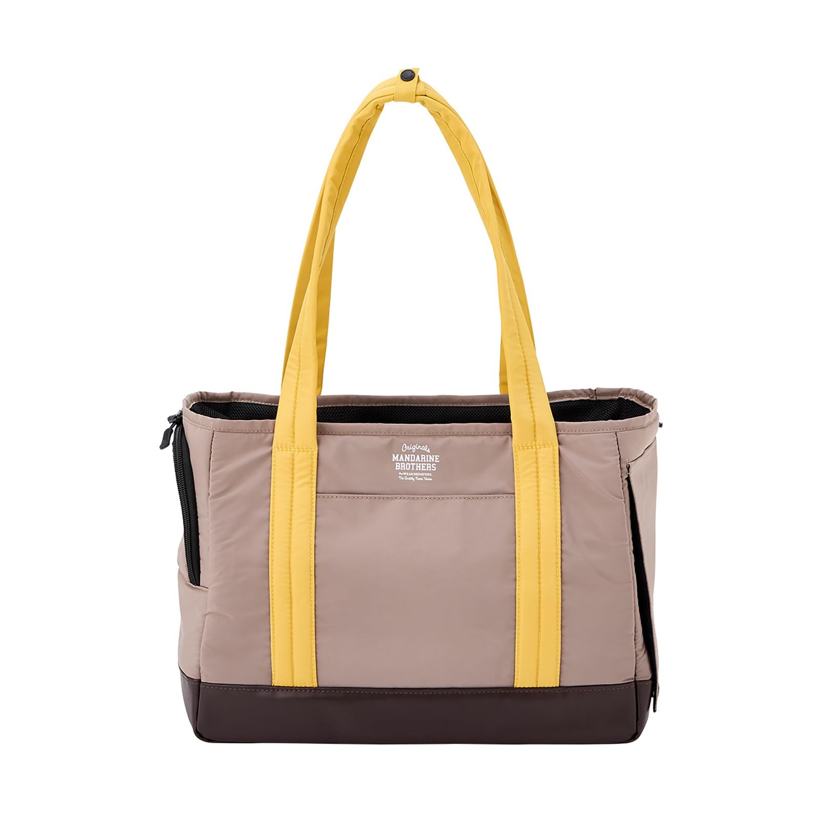 MANDARINE BROTHERS マンダリンブラザーズ CUSHION MINI BAG クッションミニバッグ 犬 キャリーバッグ トートバッグ 小型犬 パピー LATTE