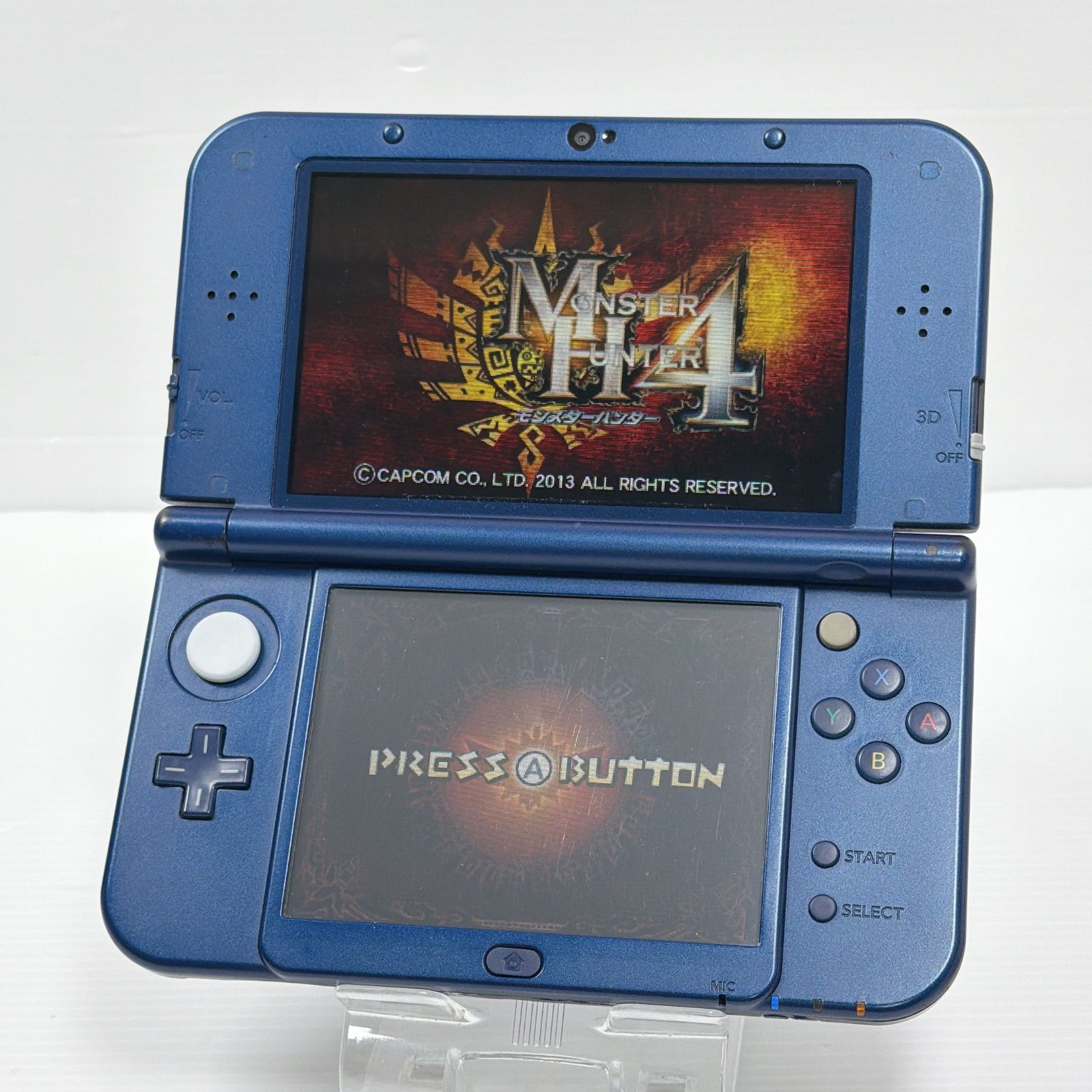 メタリックブルー 上画面IPS液晶