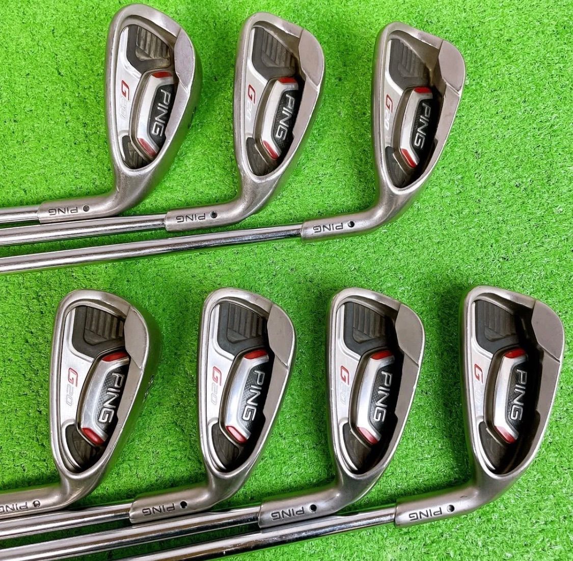 ピン G 20 アイアンセット 5-S 右打ち 7本 PING 黒ドット N.S.PRO 950 GH