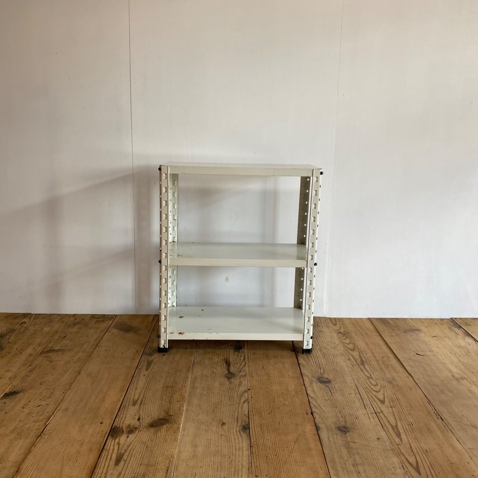 ヴィンテージ スチールラック メタルラック シャビー ホワイト z866